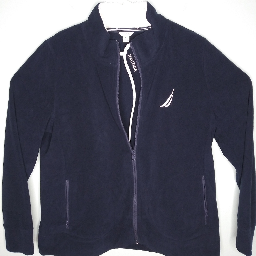 Womens XL Nautica Full Zip Fleece Jacket